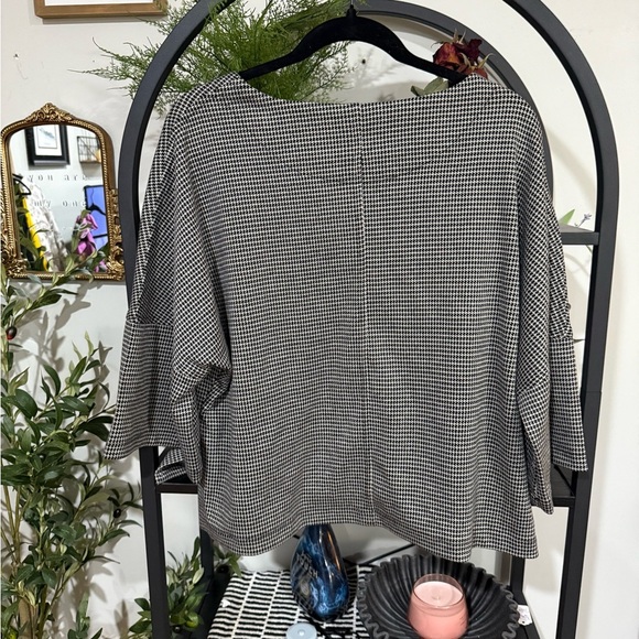 Max Studio black and Gray Relaxed Sweatshirt sweater size small - Picture 7 of 8